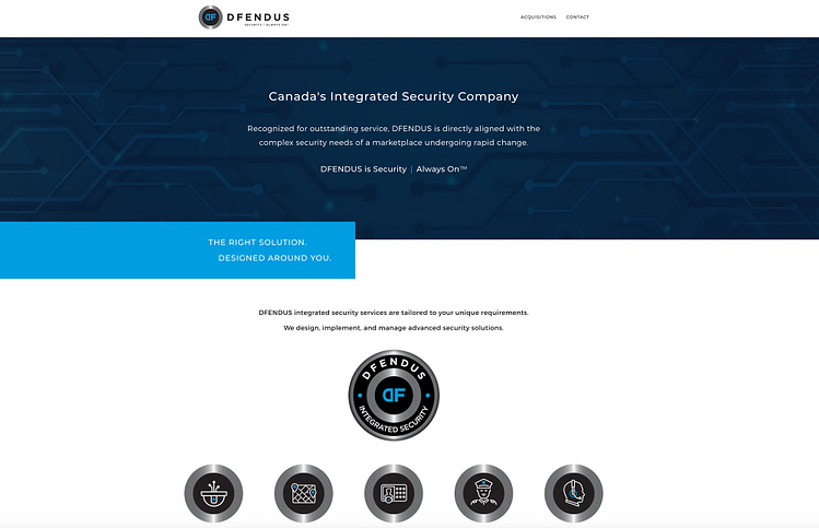 Defendus Security Website Design|digital marketing initiatives