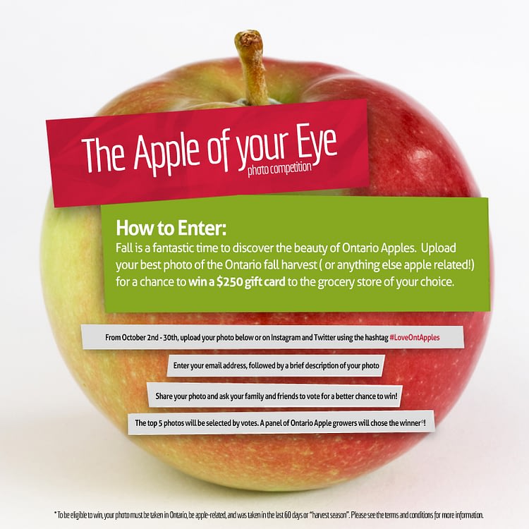 Apple of your eye facebook contest